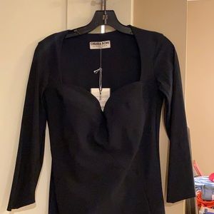 Chiara Boni Black Enya Dress-Size 10; New w/Tags!